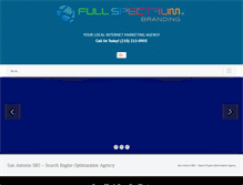 Tablet Screenshot of fullspectrumbranding.com